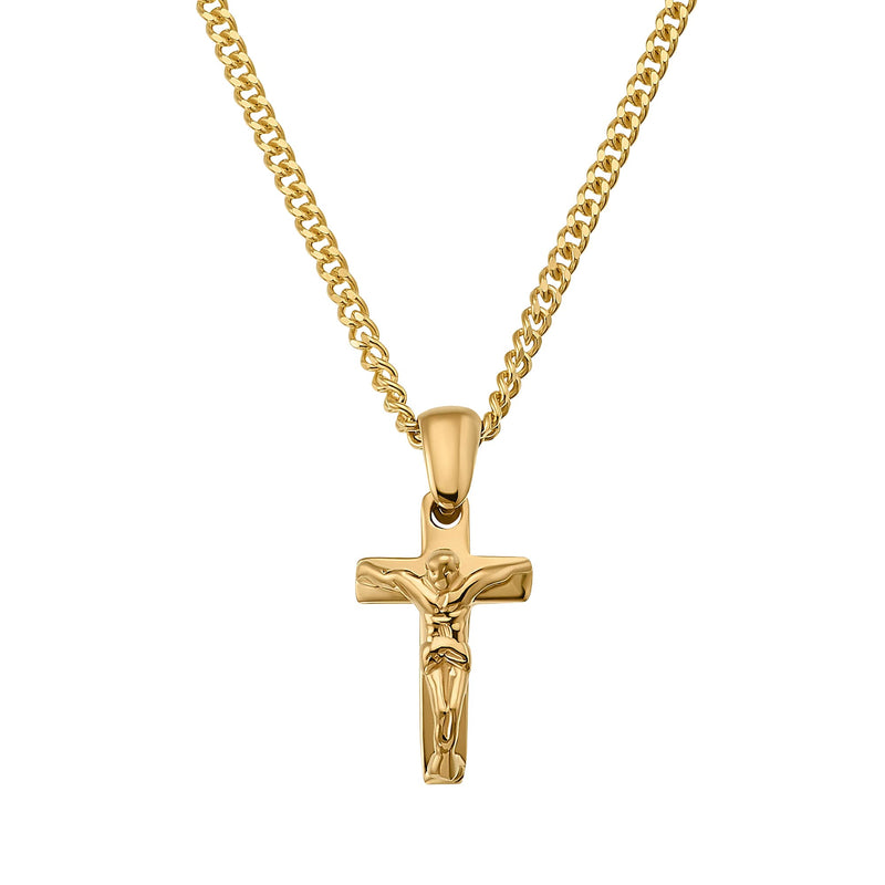 KRUIS KRUISBEELD COLLIER 585 GOUD