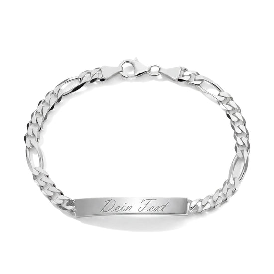Engraving bracelet Engraving plate Figaro ID bracelet