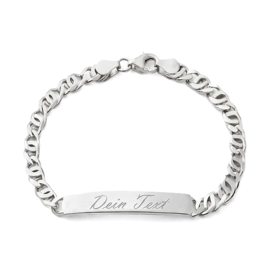 Engraving bracelet Engraving plate Tiger's eye ID bracelet