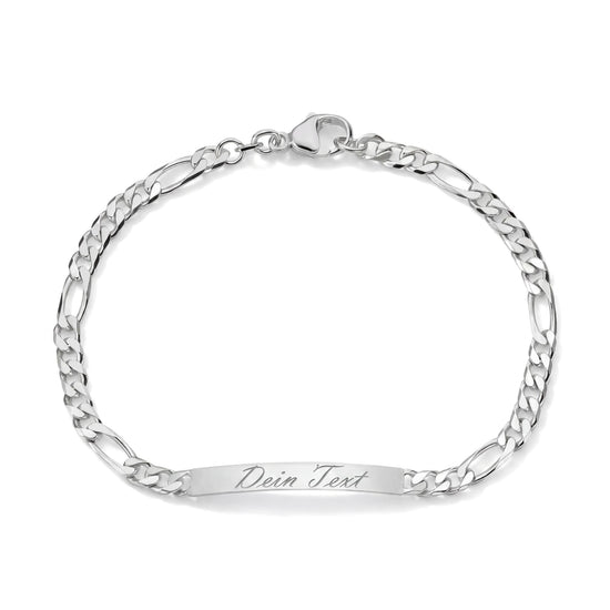 Engraving bracelet Engraving plate Figaro ID bracelet