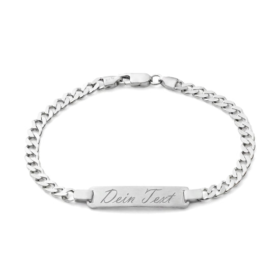 Engraving bracelet Engraving plate Armored ID bracelet Frosted