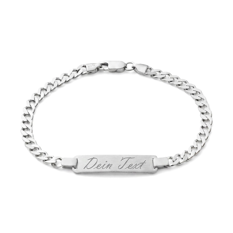 Gravurarmband Gravurplatte Panzer ID-Armband Mattiert