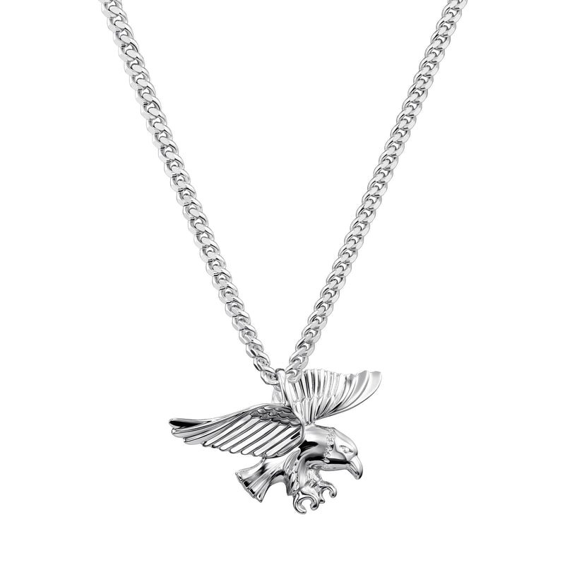 ADELAAR HALSKETTING HANGER 925 ZILVER GERHODINEERD