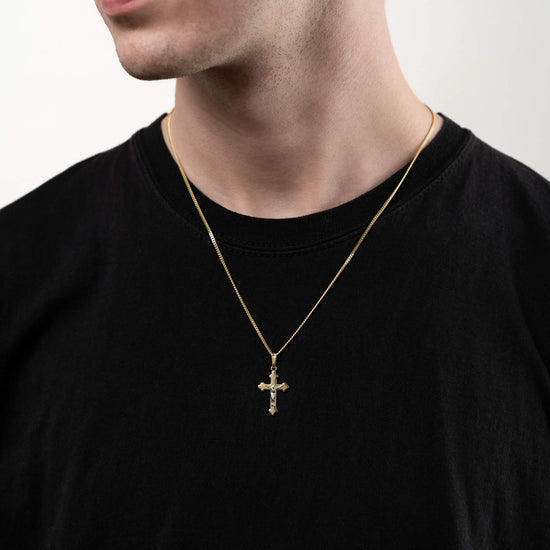 KREUZ KRUZIFIX HALSKETTE 333 GOLD - IDENTIM®