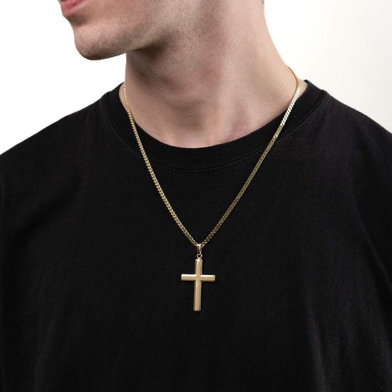 KREUZ BASIC HALSKETTE 333 GOLD - IDENTIM®