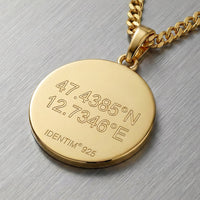 Compass Necklace Pendant Engraving Personalization - 1