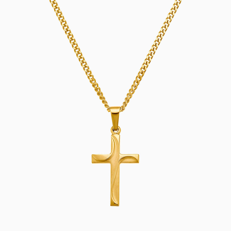 CROSS NECKLACE 333 GOLD
