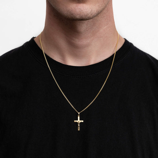 KREUZ KRUZIFIX HALSKETTE 333 GOLD - IDENTIM®