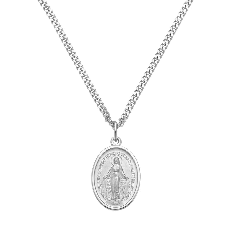 MADONNA COLLIER 925 ZILVER GERHODINEERD