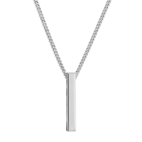 BAARKETTING GEPOLIJST 925 ZILVER GERHODINEERD