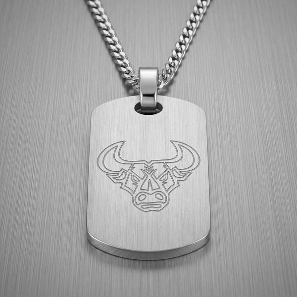 Gravurplatte Dogtag Halskette Anhänger Mattiert Personalisieren - 2