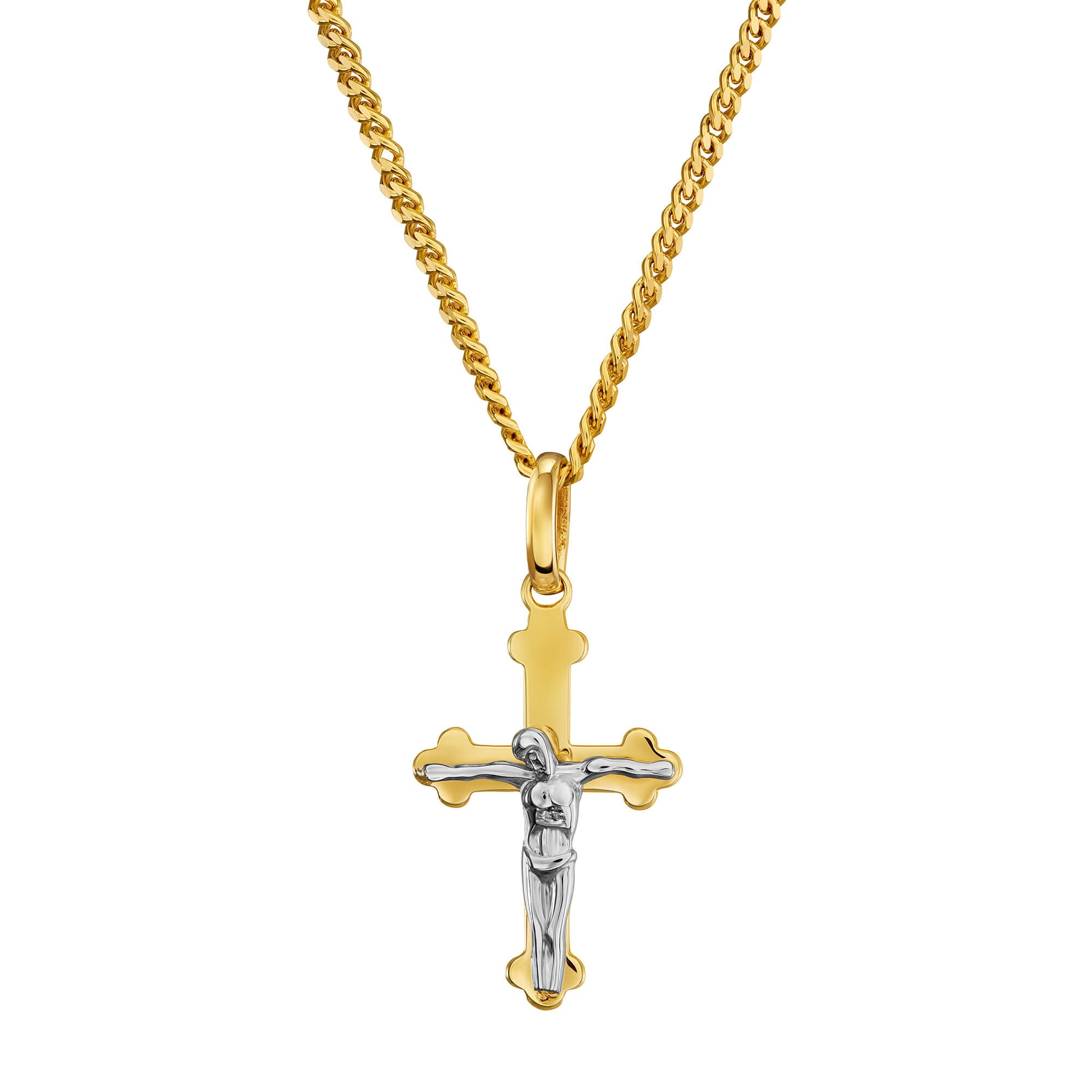 Order & Smle Schmuck Kreuzkette Jesus Kreuz Kette: Kruzfx Halskette