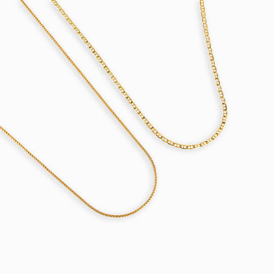 FRANCO & PANZERSTEGKETTE SET 925 SILBER 18 KARAT VERGOLDET