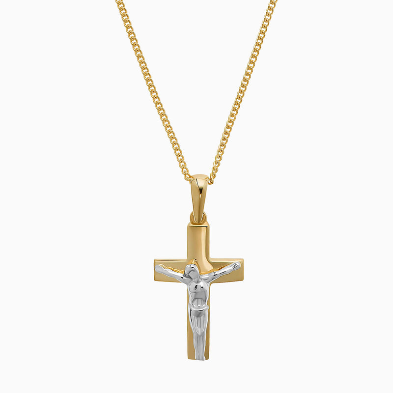 CROSS CRUCIFIX NECKLACE 333 GOLD
