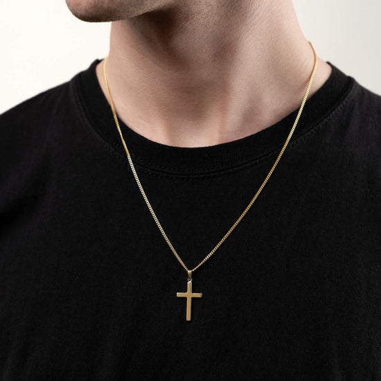 KREUZ BASIC HALSKETTE 333 GOLD - IDENTIM®
