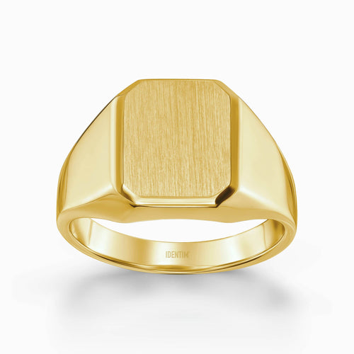 ZEGELRING GEBORSTELD ACHTHOEK 585, 750 GOUD