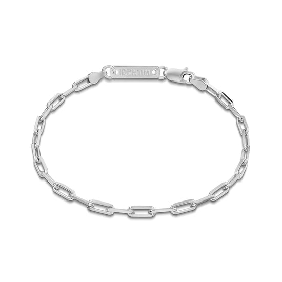 PAPERCLIP ARMBAND 925 SILBER RHODINIERT - IDENTIM®