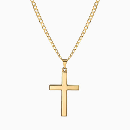 CROSS BASIC NECKLACE 585 GOLD