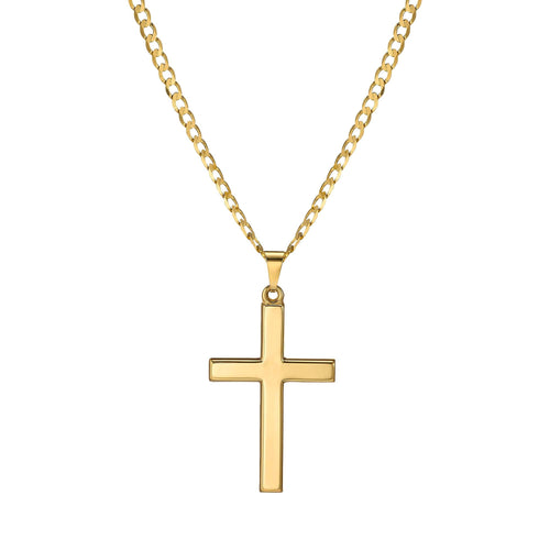 KRUIS BASIS COLLIER 585 GOUD