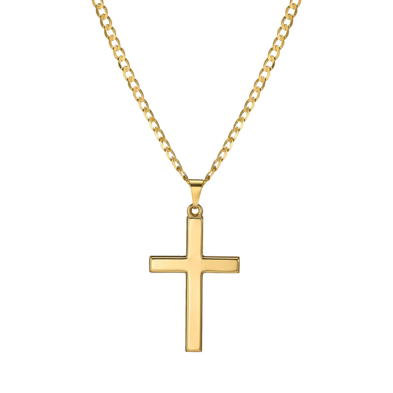 KRUIS BASIS COLLIER 585 GOUD