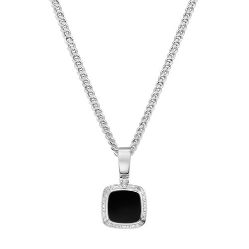 ART NOUVEAU HALSKETTING 925 ZILVER GERHODINEERD