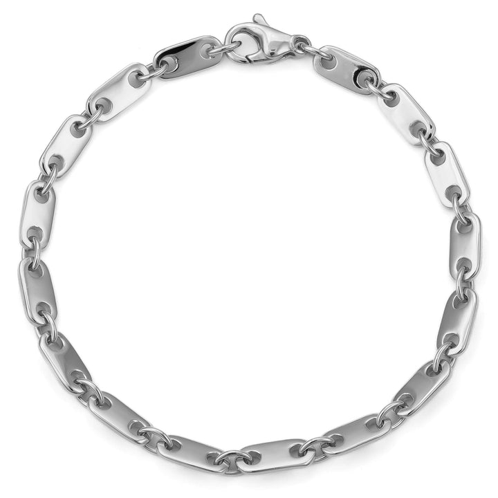 ZŁOTA BRANSOLETKA 5.50MM 585 BIAŁE ZŁOTO - IDENTIM®