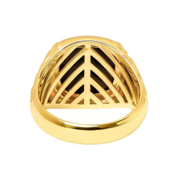 Art Nouveau Siegelring Onyx Herrenring