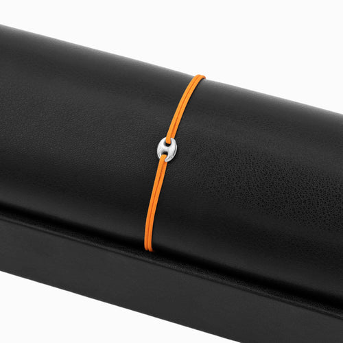 BRACEBAND ORANGE 750 WHITE GOLD