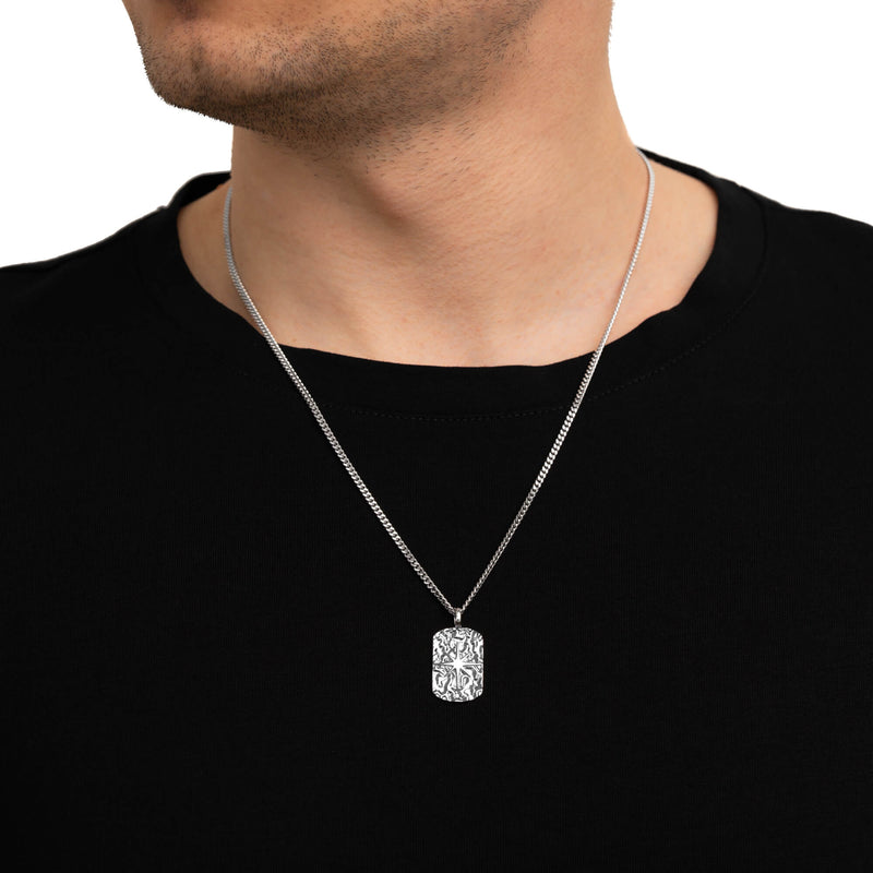 Kompass Halskette Anhänger