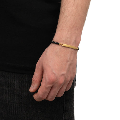 Kugel Armband Gravurarmband Onyx