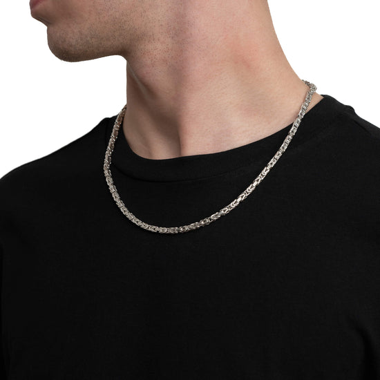 KÖNIGSKETTE GOLDKETTE 4,00MM 585 WEIßGOLD - IDENTIM®