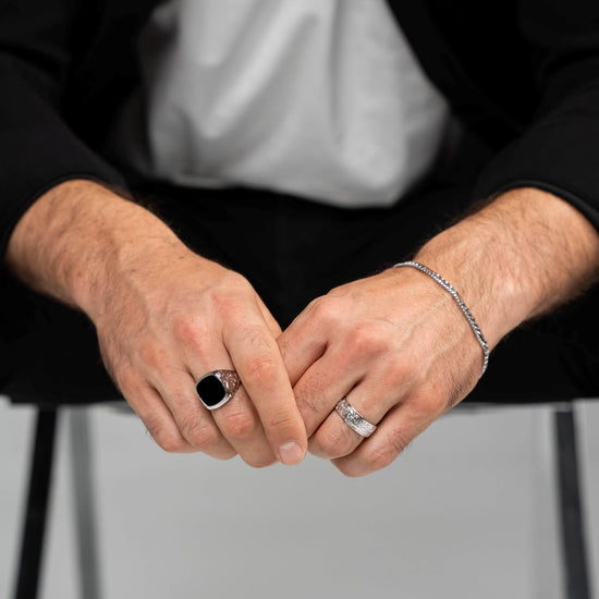 ROSEN RING 925 SILBER RHODINIERT - IDENTIM®