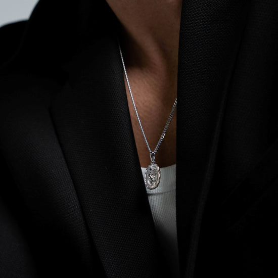 ENGELENKETTING 925 ZILVER GERHODINEERD - IDENTIM®
