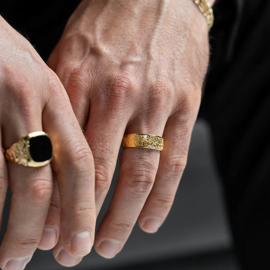 ROSEN RING 925 SILBER 18 KARAT VERGOLDET - IDENTIM®