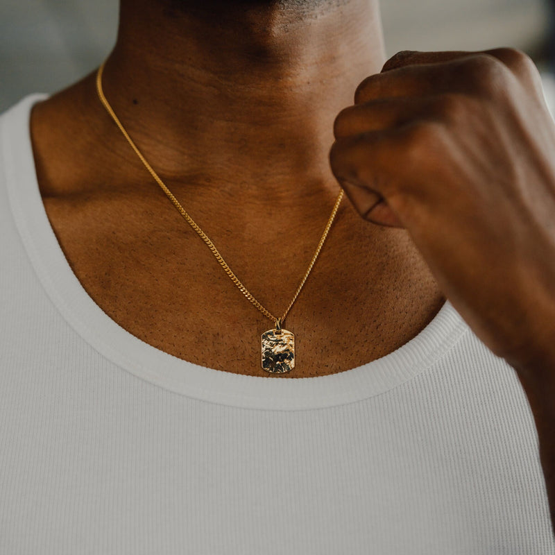 Wisiorek z tabliczką z grawerem na łańcuszek