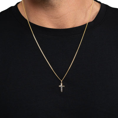 KREUZ KRUZIFIX HALSKETTE 333 GOLD