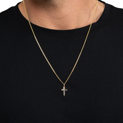 KREUZ KRUZIFIX HALSKETTE 333 GOLD
