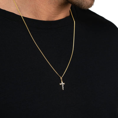 KREUZ KRUZIFIX HALSKETTE 333 GOLD