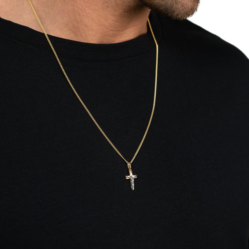 KREUZ KRUZIFIX HALSKETTE 333 GOLD