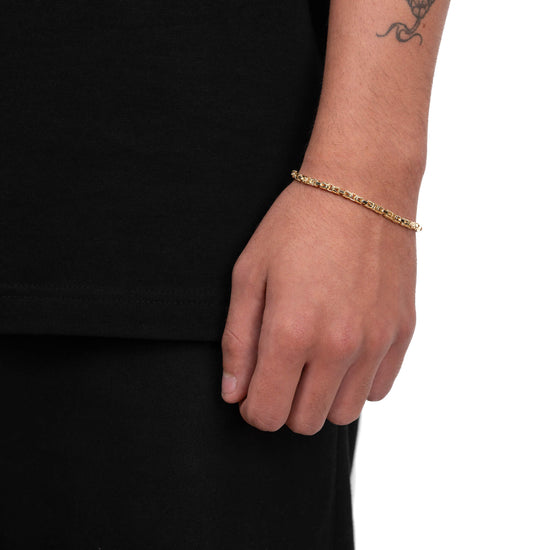KING CHAIN BRACELET 333 GOLD 3,50MM - IDENTIM®