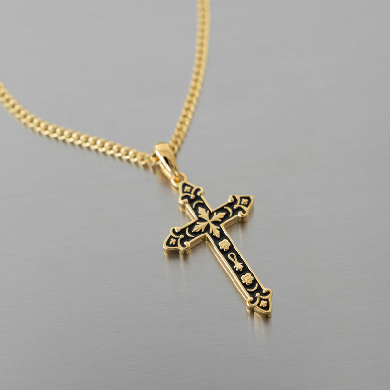 Kreuz Halskette Anhänger Ornamente Emaile