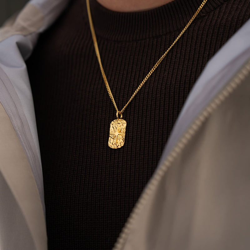 Kompass Halskette Anhänger