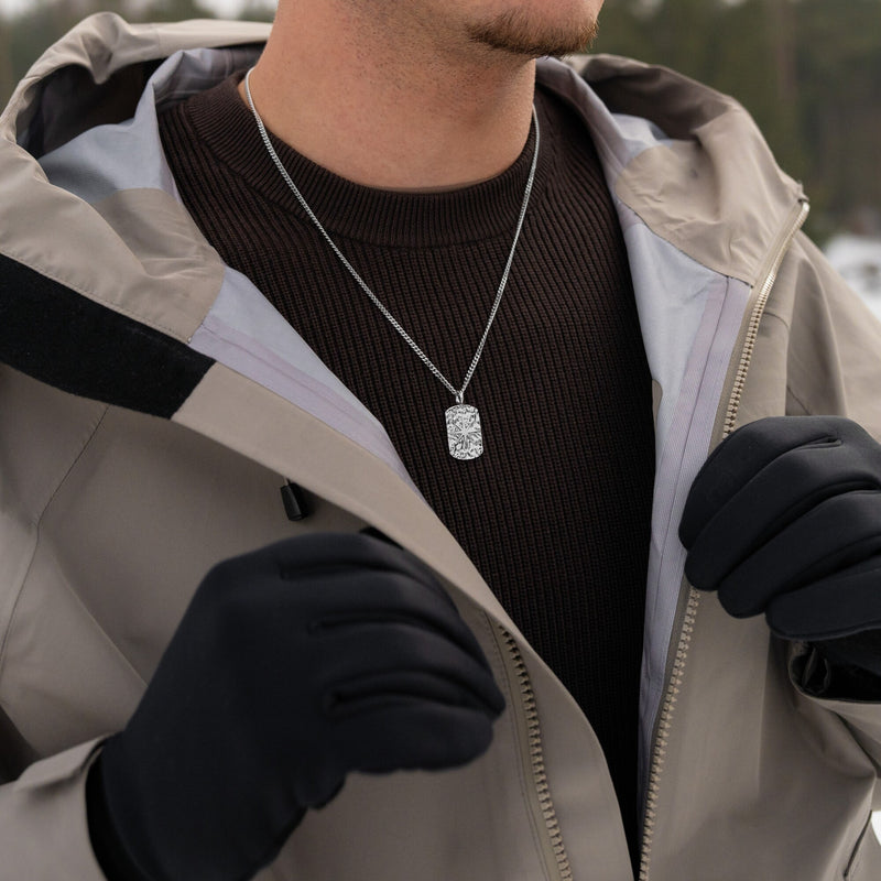 Kompass Halskette Anhänger