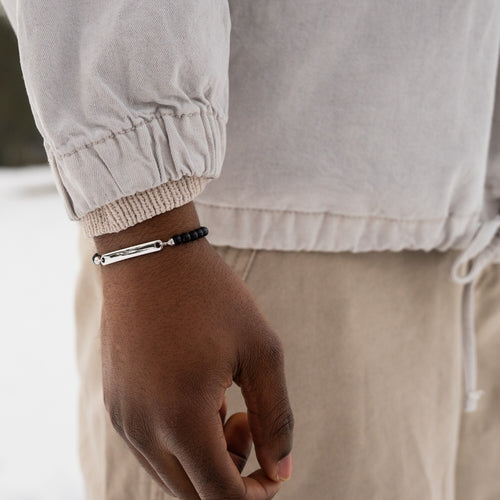 Kugel Armband Gravurarmband Onyx