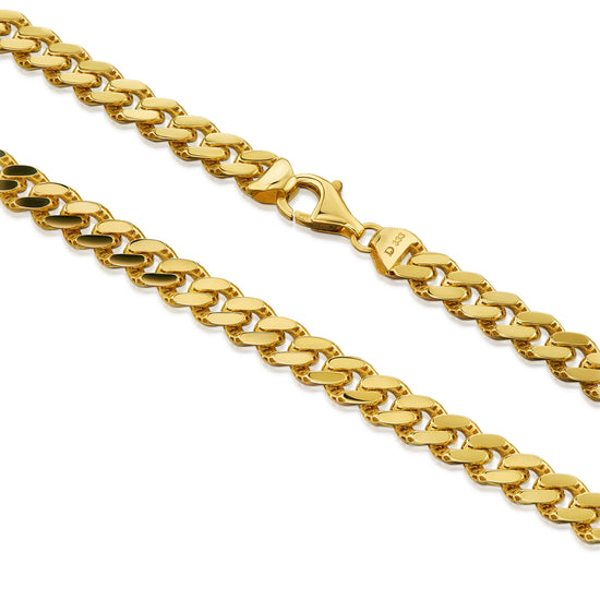 CURB CHAIN BRACELET CUBAN 6.00MM 333 GOLD - IDENTIM®