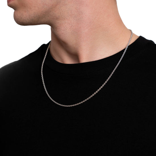 ANKERKETTE GOLDKETTE 2,70MM 750 WEIßGOLD - IDENTIM®
