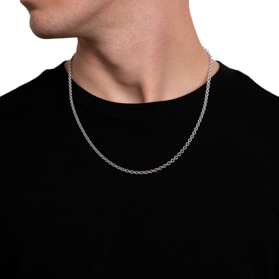 ANKERKETTE GOLDKETTE 4,00MM 585 WEIßGOLD - IDENTIM®