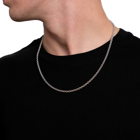 ANKERKETTE GOLDKETTE 4,00MM 750 WEIßGOLD - IDENTIM®