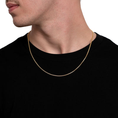 Venezianerkette 925 Silber 18 Karat Vergoldet 2,00mm
