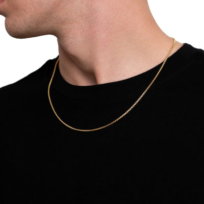 Venezianerkette 925 Silber 18 Karat Vergoldet 2,00mm